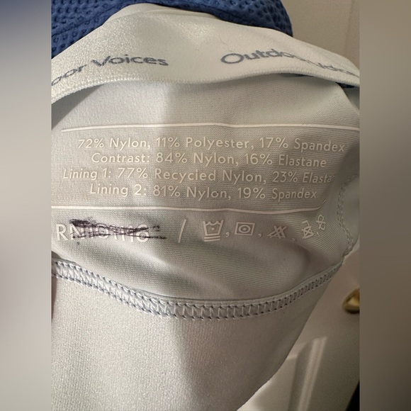 OUTDOOR VOICES NWT XL Doing Things Thrive Bra Polar Helios Racerback Stay Put - Picture 9 of 9